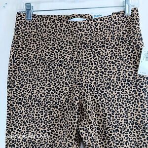 Old Navy Womens Leggings Leopard Med‎ Rise Ponte Pants Stevie Small Aninal Print